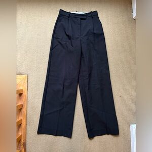 Pleated black Zara trouser size S